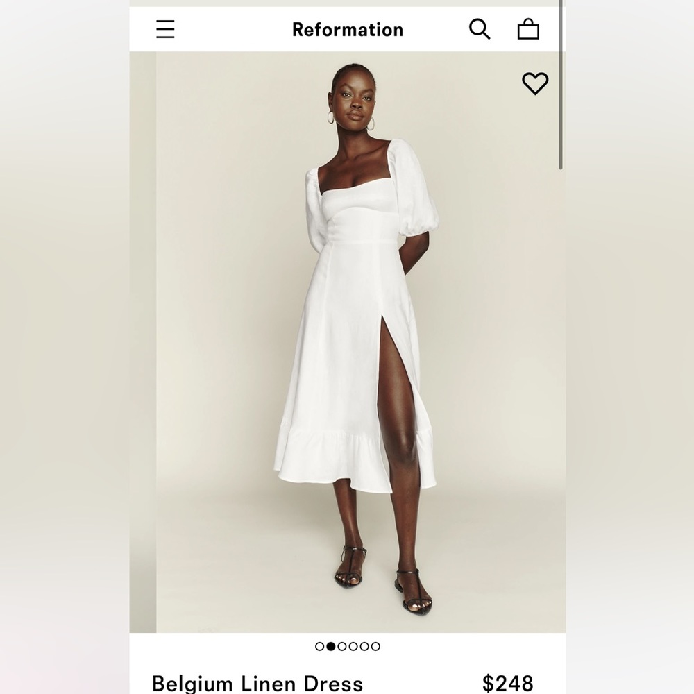 Reformation Belgium linen dress